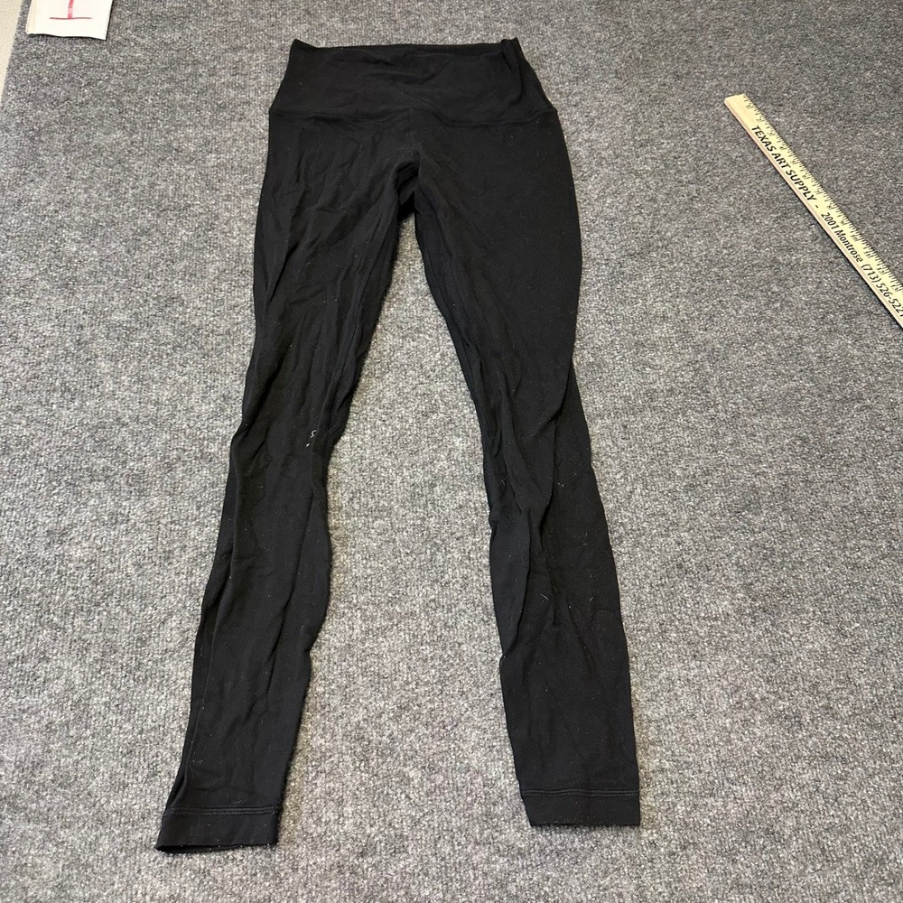 Lululemon Leggings Womens Size 6 Black Align High Rise Full Length Yoga Pants